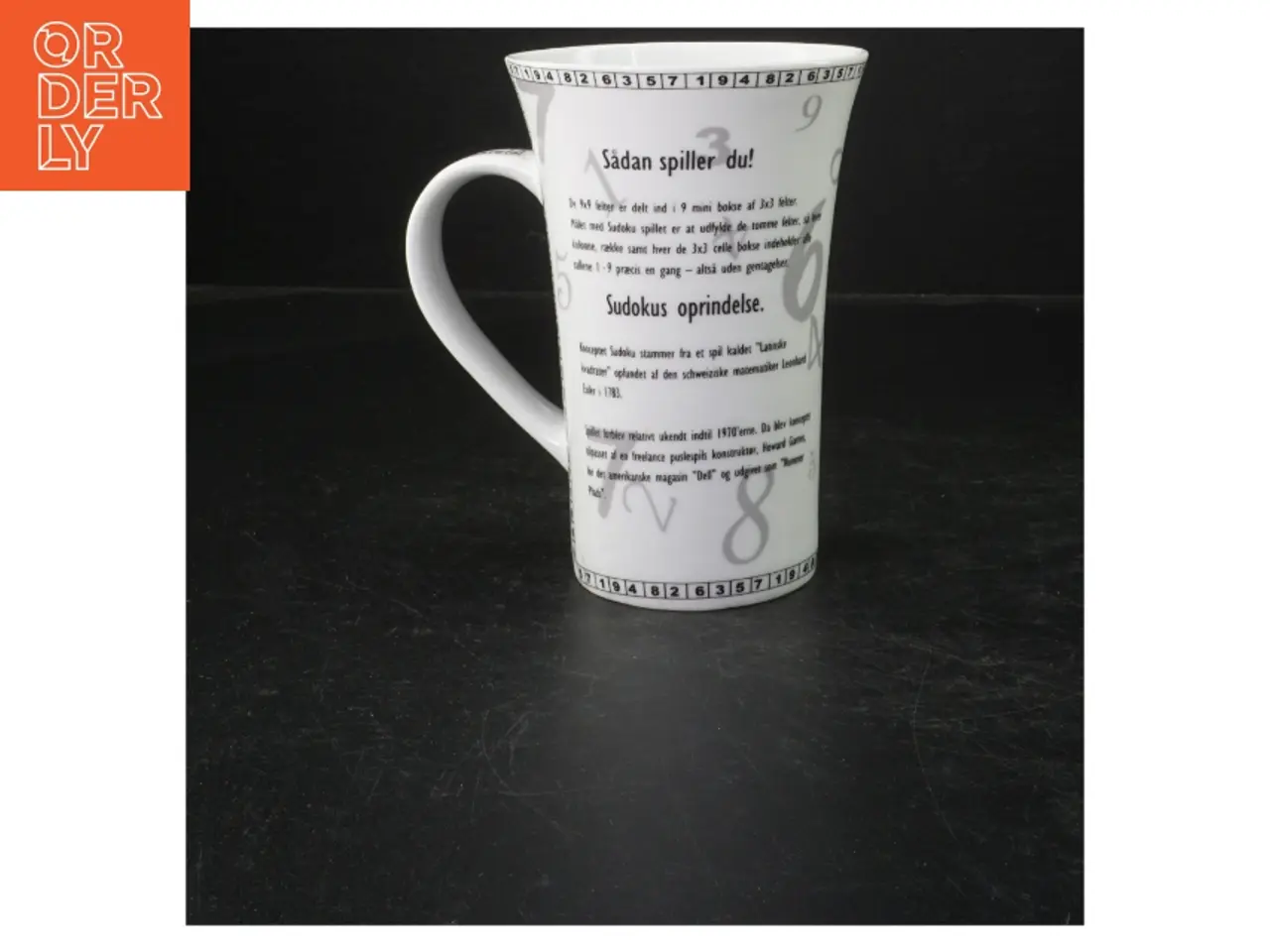 Billede 1 - Sudoku kaffekrus (str. 15x10 cm)