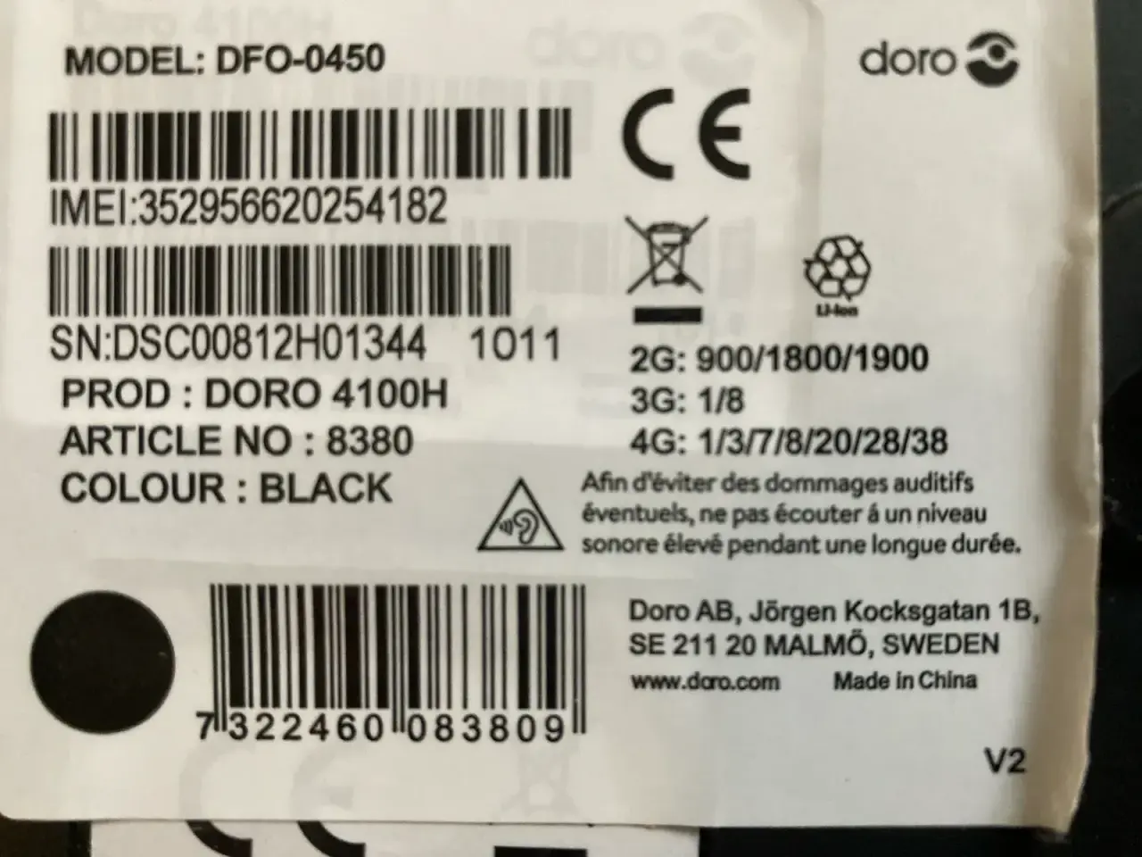 Billede 3 - Doro 4100h bordtelefon til simkort