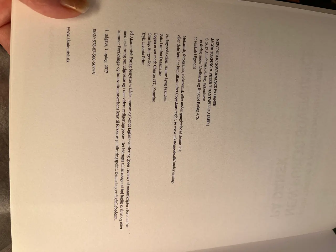 Billede 1 - New Public governance på dansk