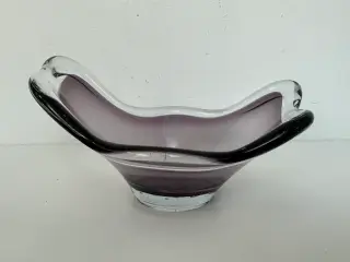 Glasskål / Glas kunst (Lyngby?)