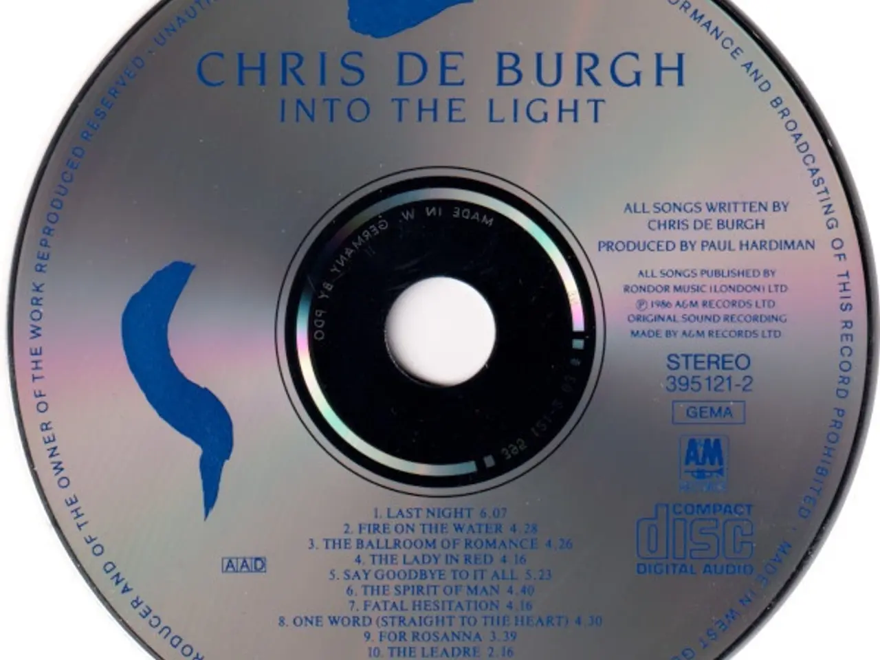Billede 3 - Chris de Burgh – Into The Light – CD