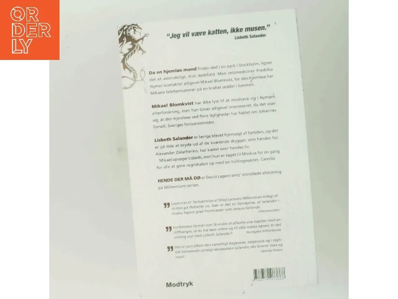 Billede 3 - Hende der må dø af David Lagercrantz (Bog)