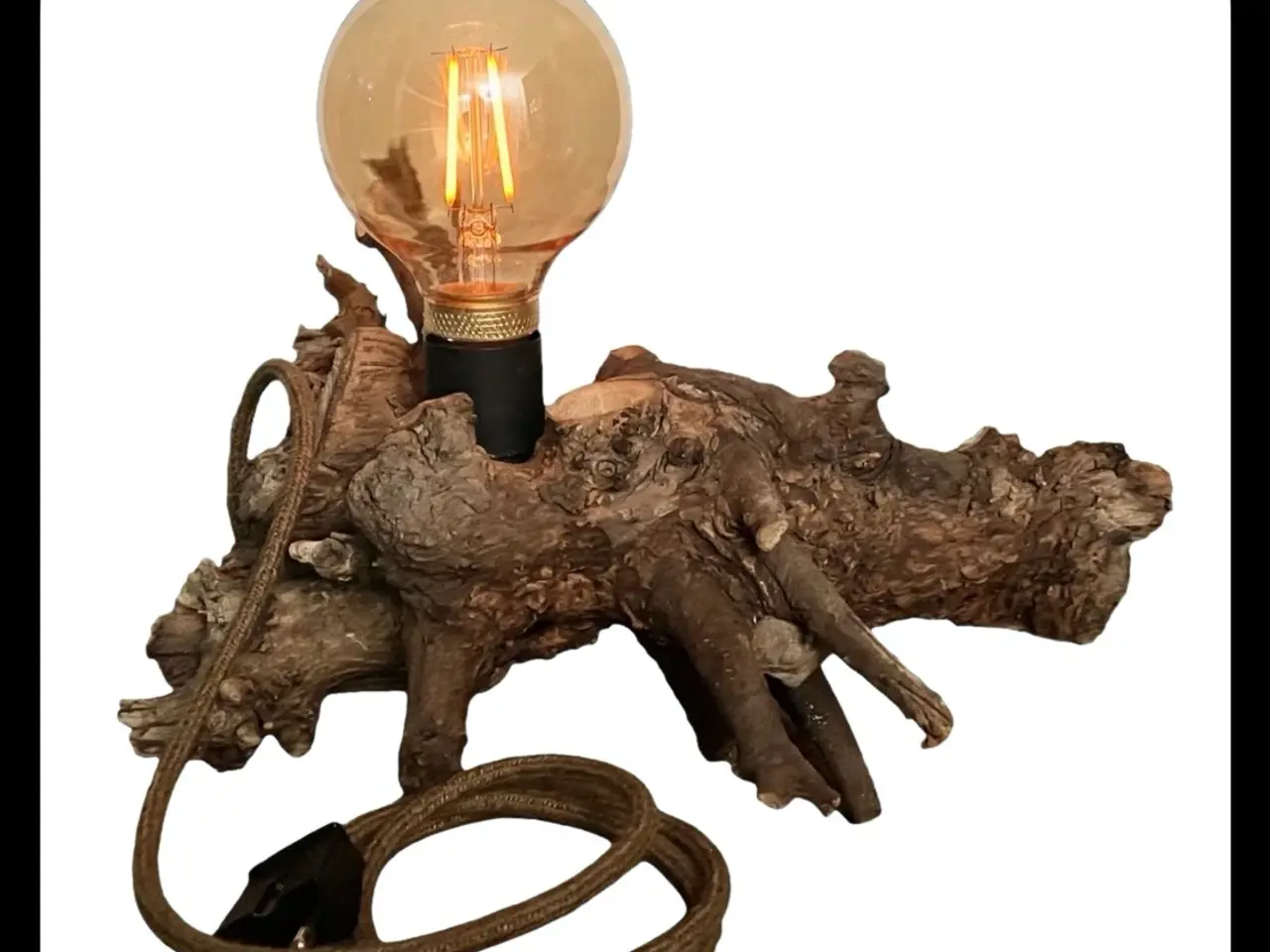 Billede 2 - Bordlampe af Drivtømmer