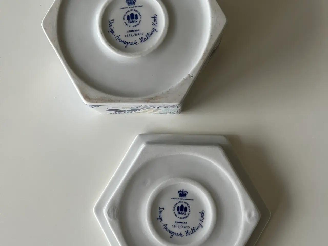 Billede 4 - Bing og Grøndahl, Porcelæn, Skål og fyrfadsstager