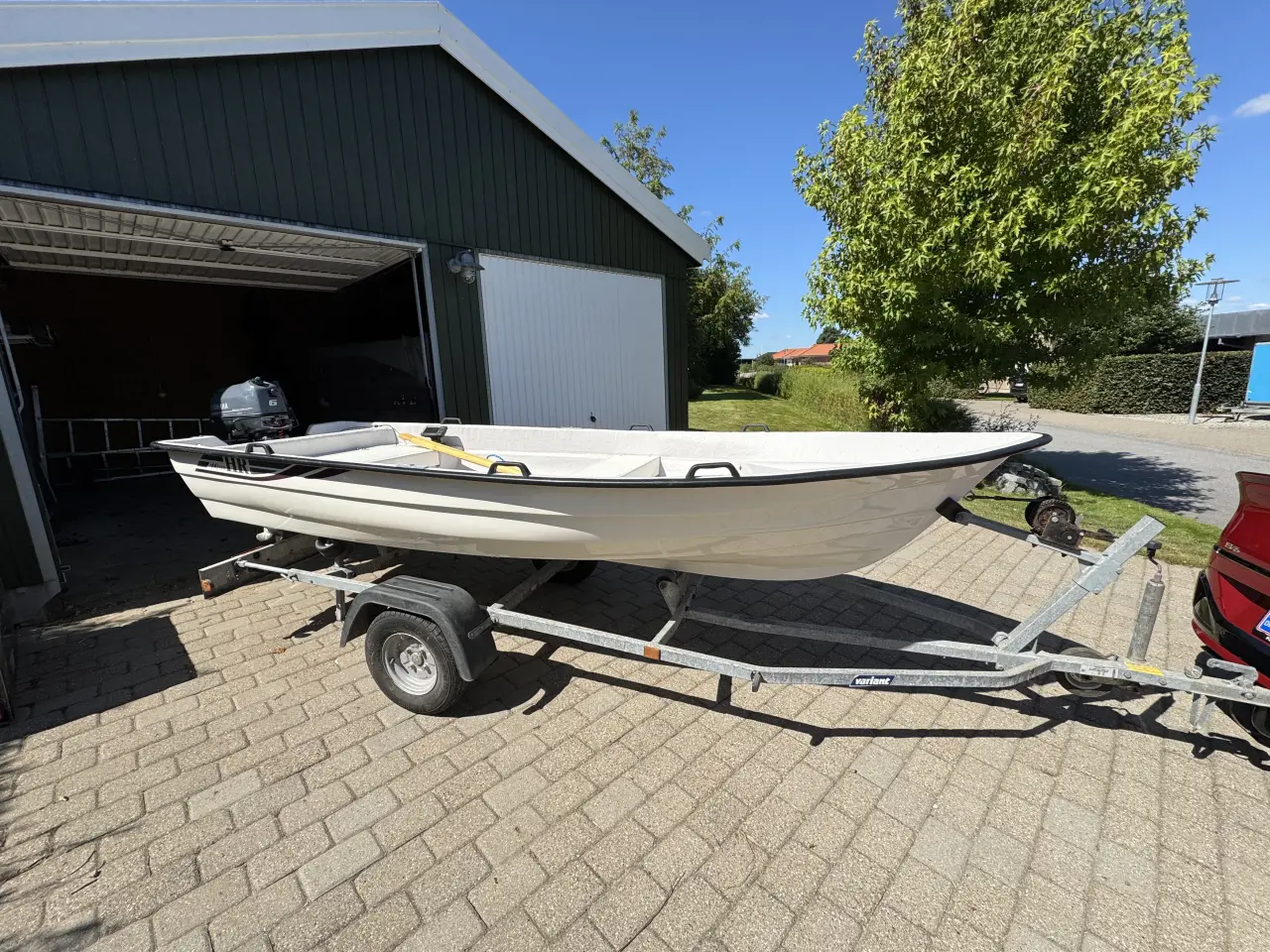 Billede 1 - HR400 jolle med Yamaha motor samt bådtrailer m.m.