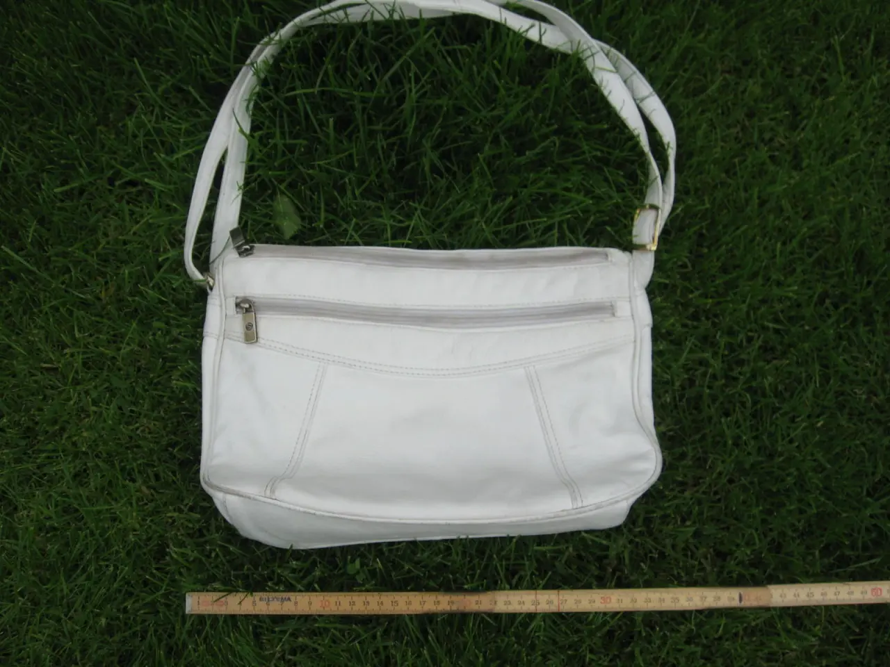 Billede 3 - Vintage hvid skindtaske