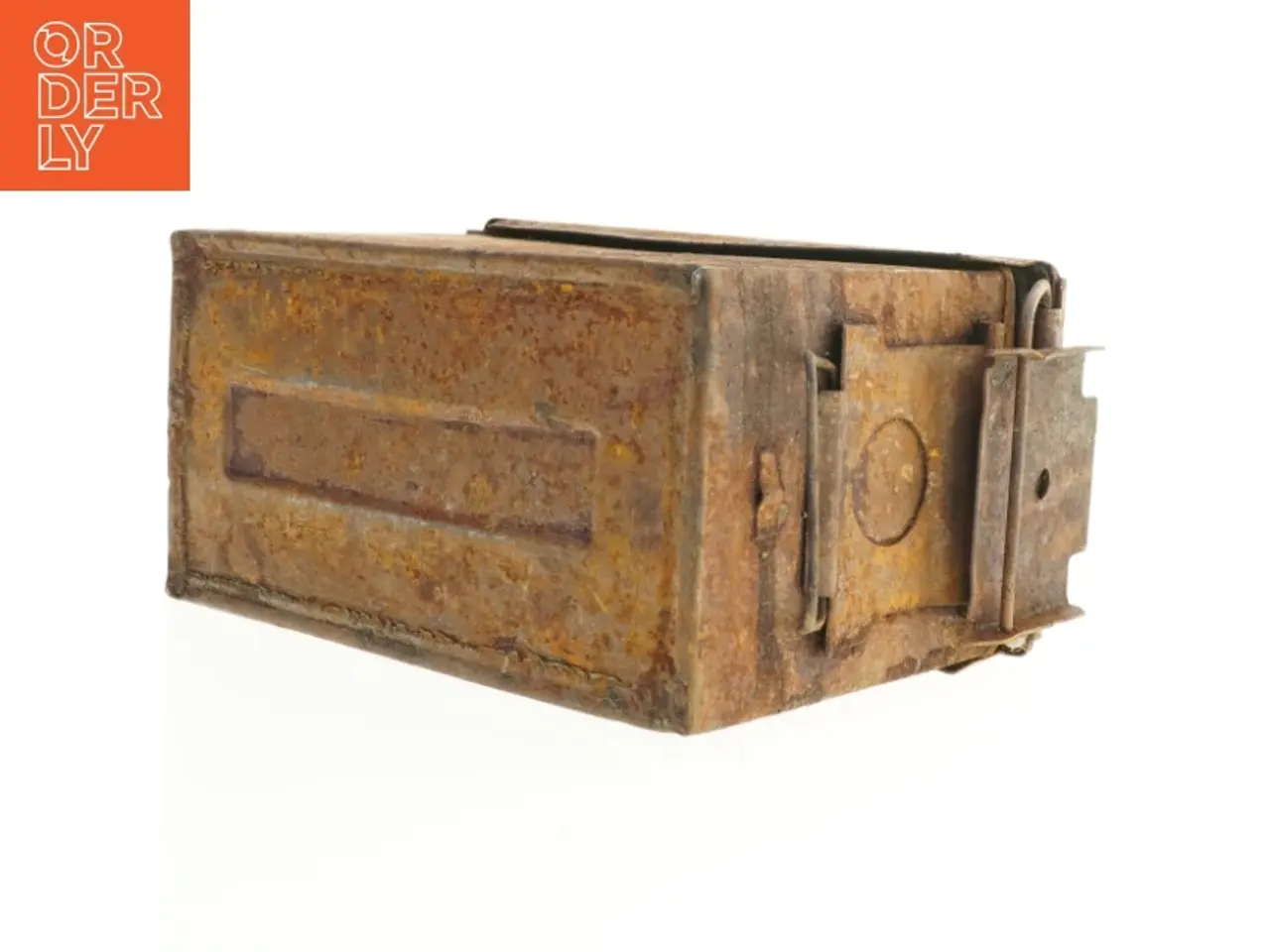 Billede 4 - Ammunitions kasse i rust metal (str. 29 x 19 x 15 cm)