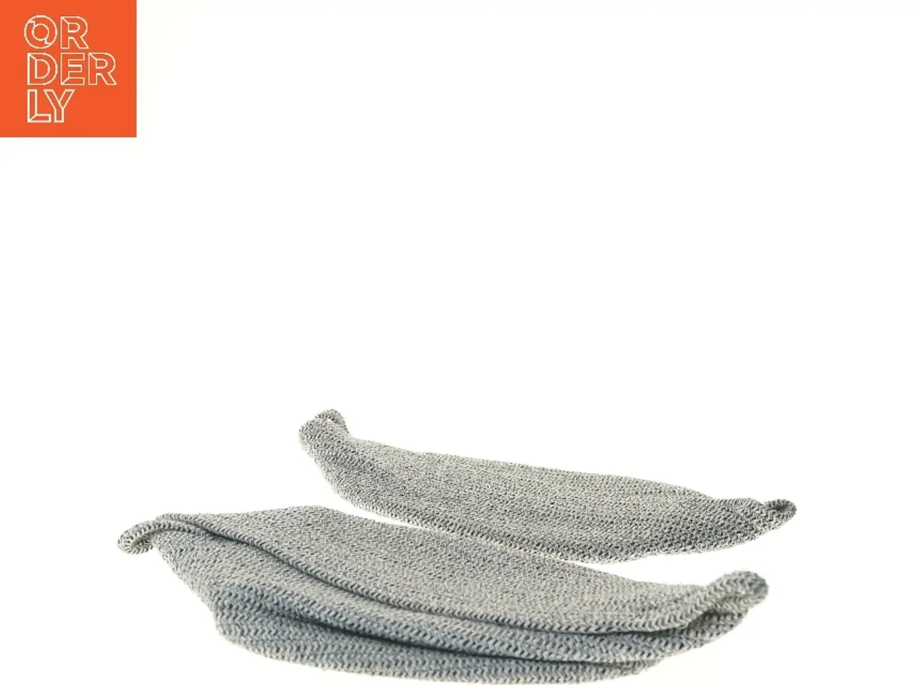 Billede 3 - Grå hæklede kurve (str. 37x24 cm)