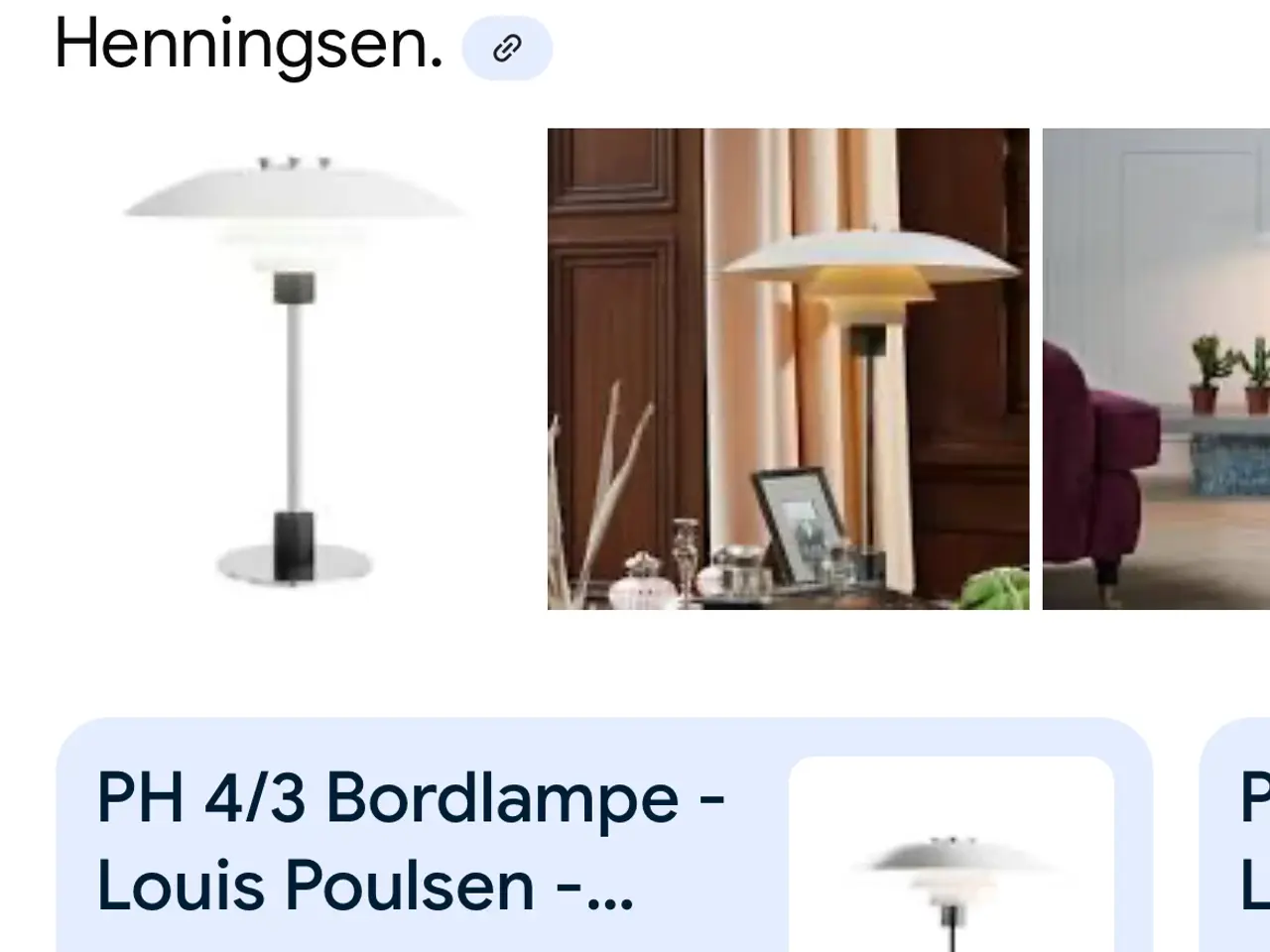 Billede 3 - PH 4/3 bordlampe fra Louis Poulsen