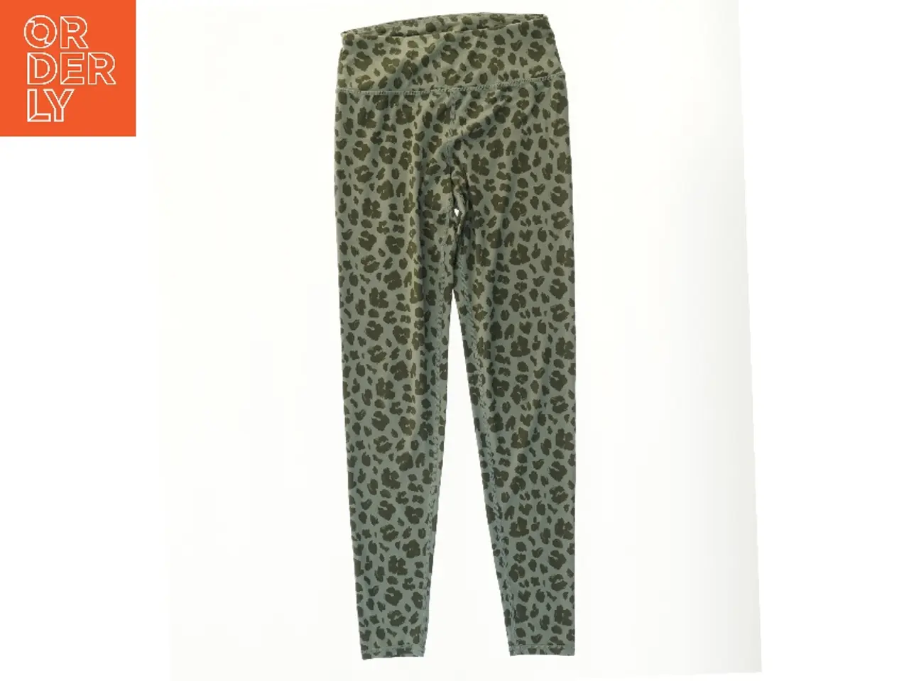 Billede 1 - Grønne leopardmønstrede leggings fra H&M (str. 158)