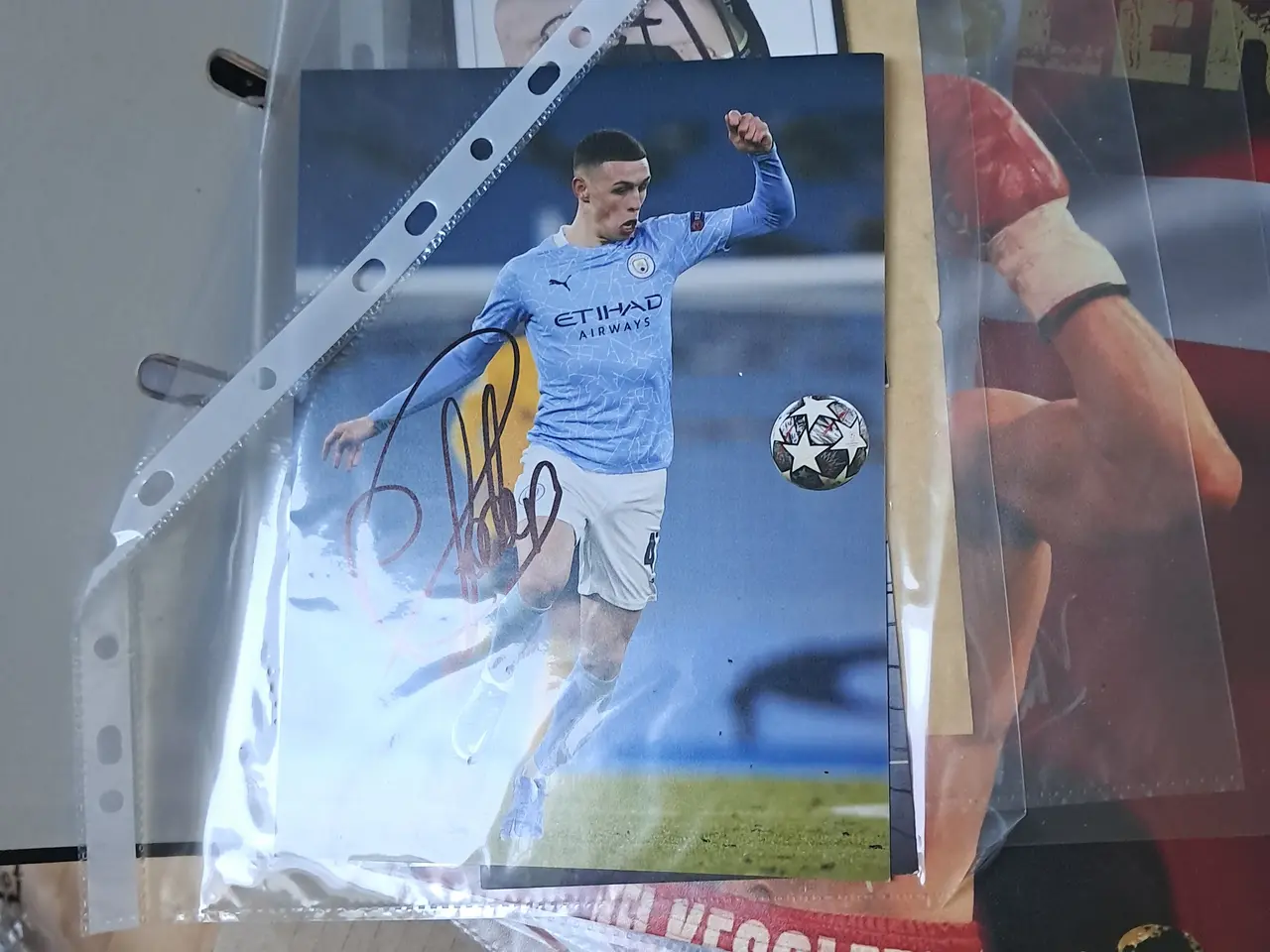 Billede 1 - Foden , Vinni jr eller ederson autograf 