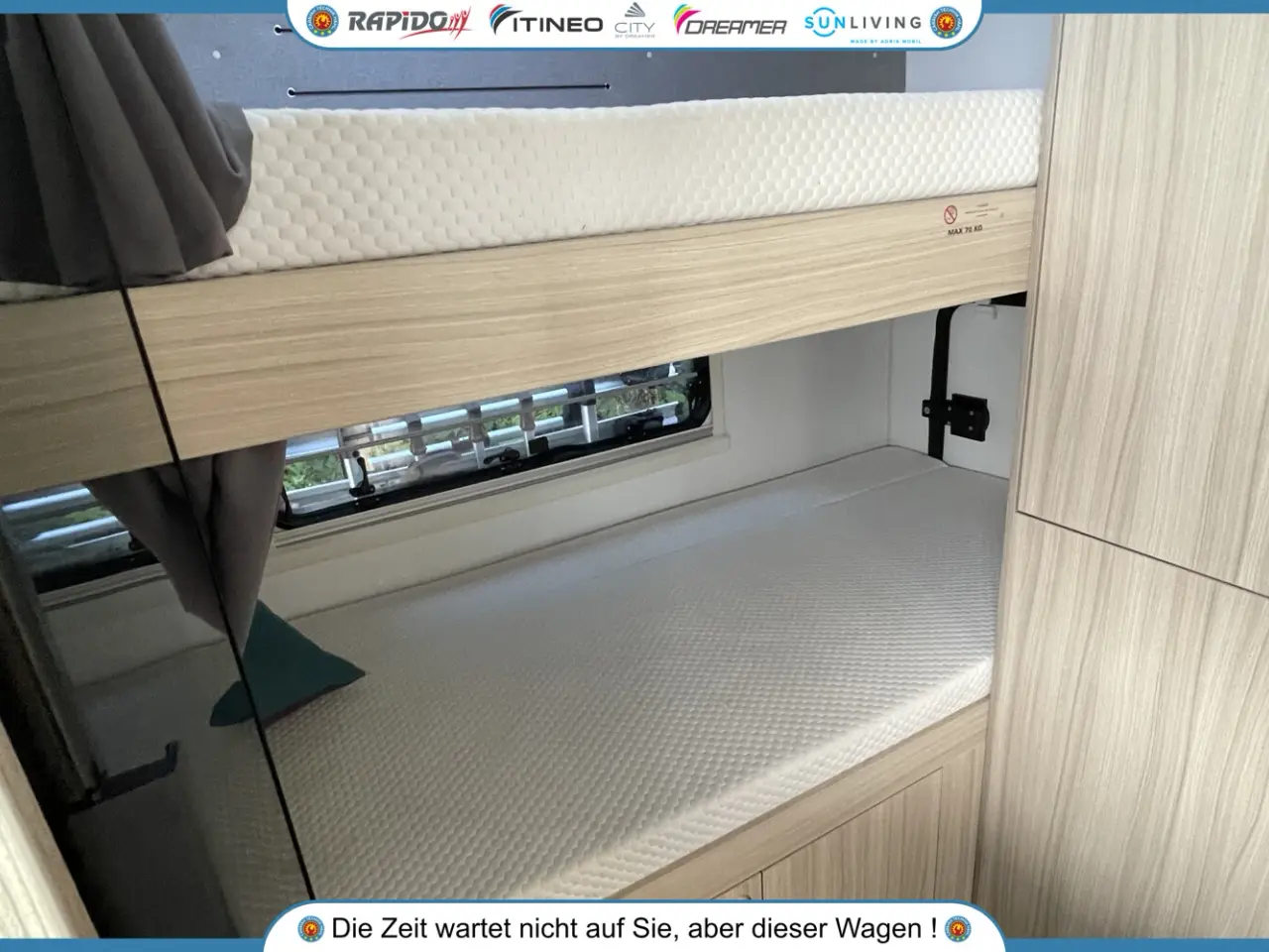 Billede 14 - SunLiving A 70DK # Gebrauchtfahrzeug # Etagenbett#