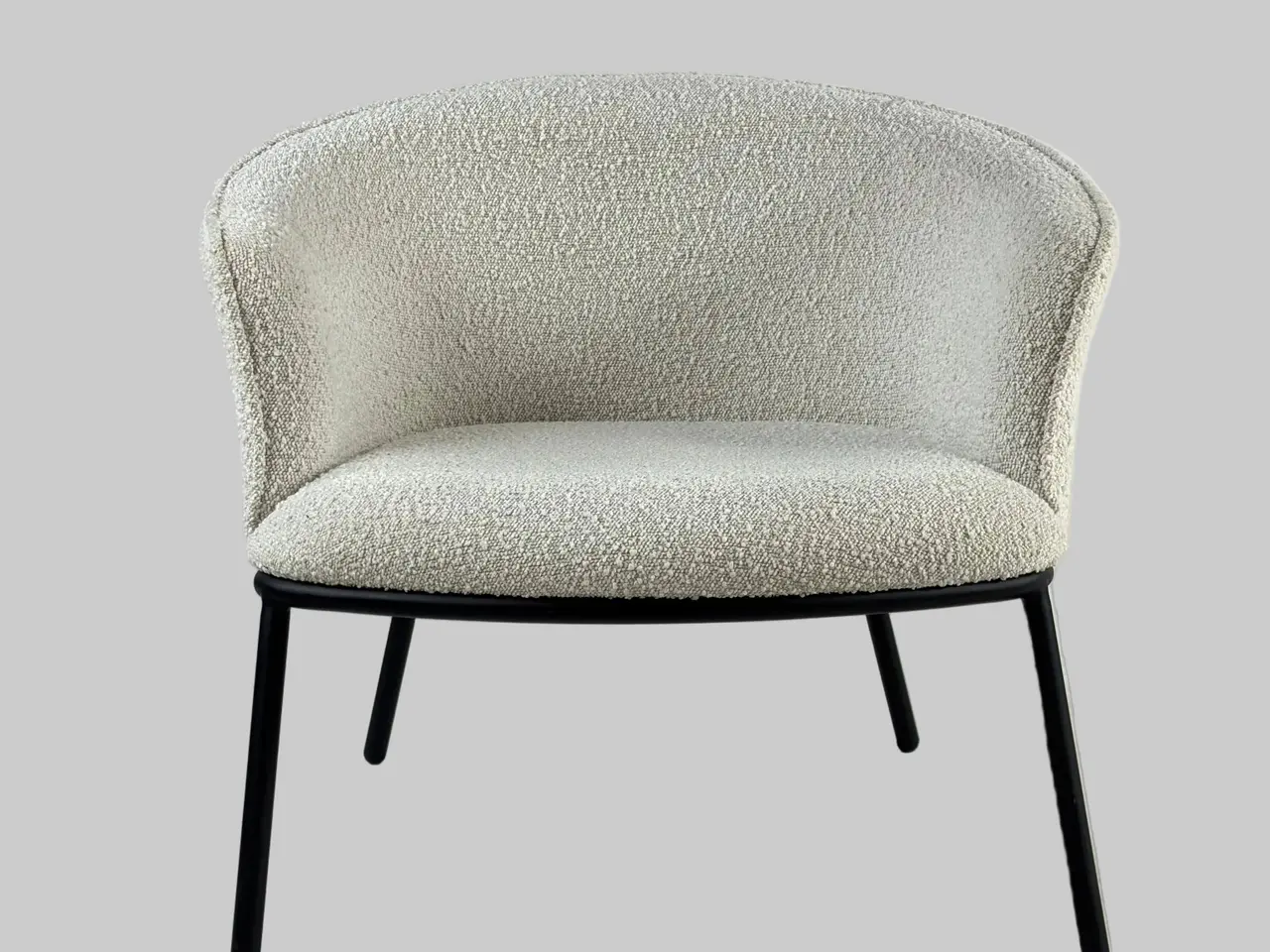 Billede 3 - Ellos Home Xander Loungestol – Hvid/Beige/Sort Stel
