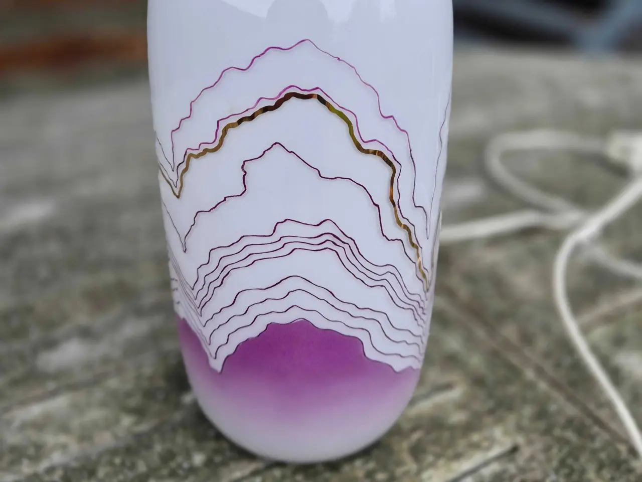 Billede 3 - Sjælden bordlampe fra Lyngby Glas