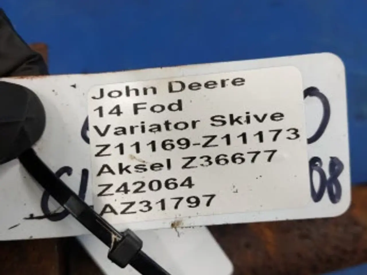 Billede 2 - John Deere 1000 14 Fod V-skive og aksel Z11169