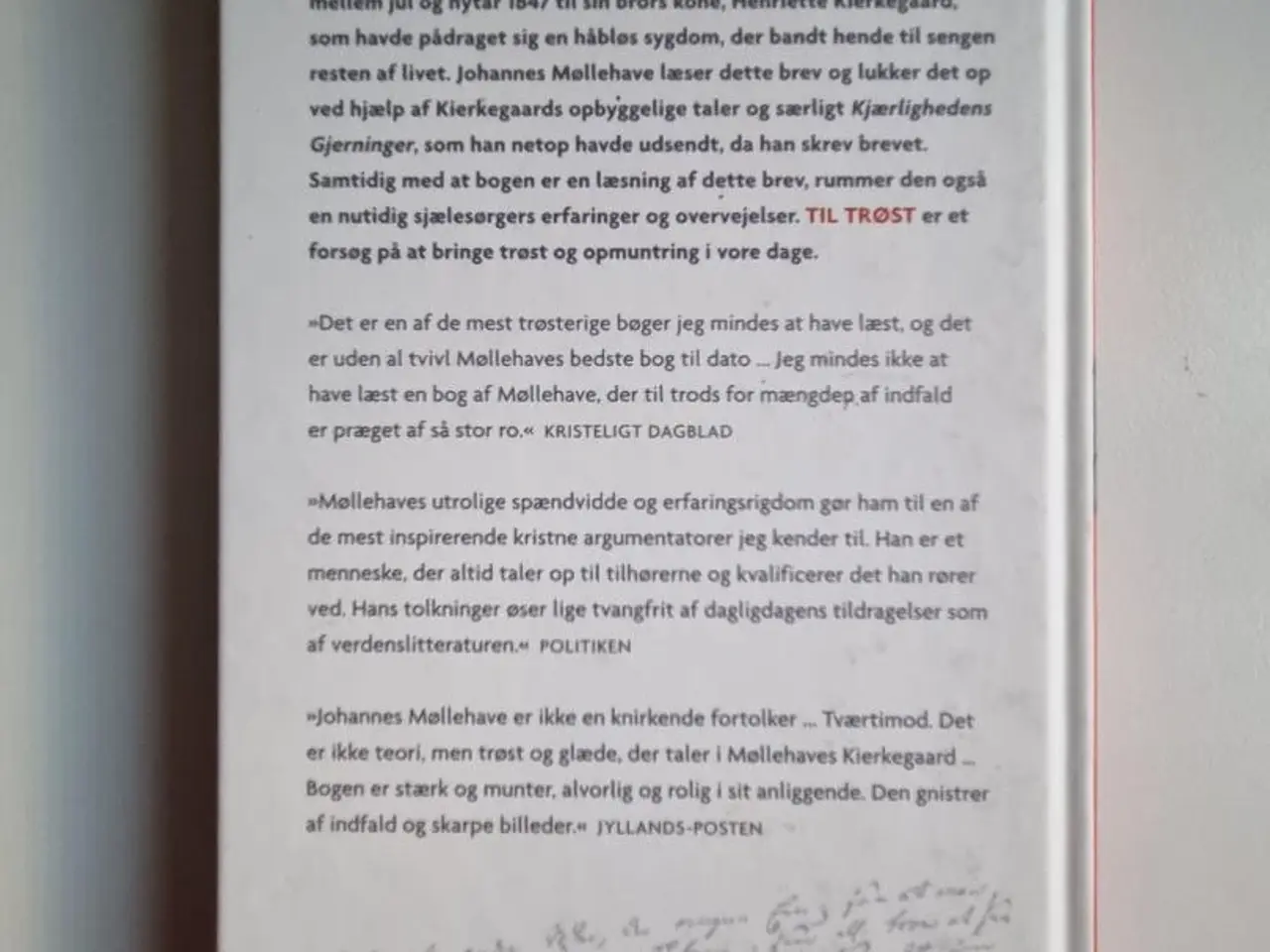 Billede 2 - Johannes Møllehave: Til trøst.