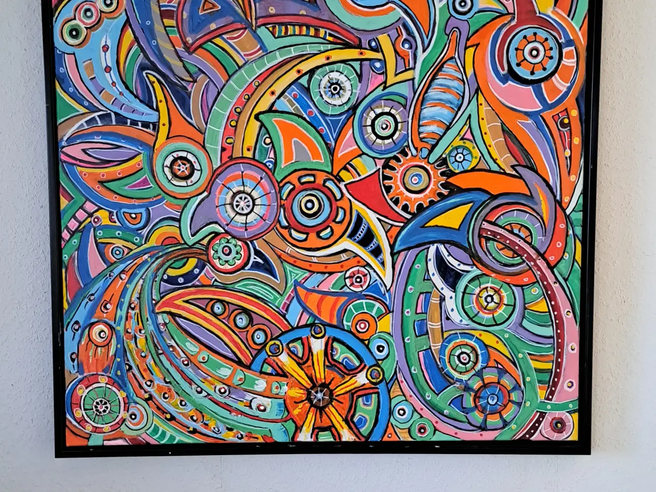 Billede 2 - Maleri med sort ramme 80 cm×100 cm