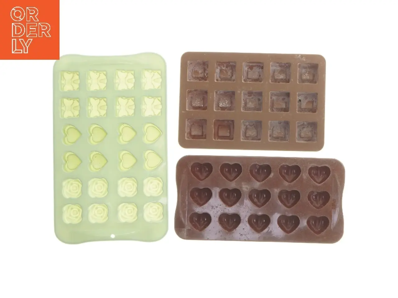 Billede 1 - Silikone chokoladeforme (str. 23x14&20x10,5 cm)