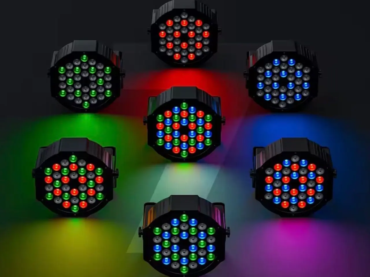 Billede 1 - Par lamper RGB 36 - Nye