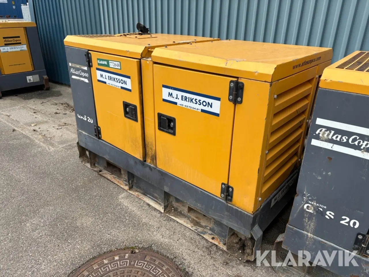 Billede 1 - Generator Atlas Copco QAS 20