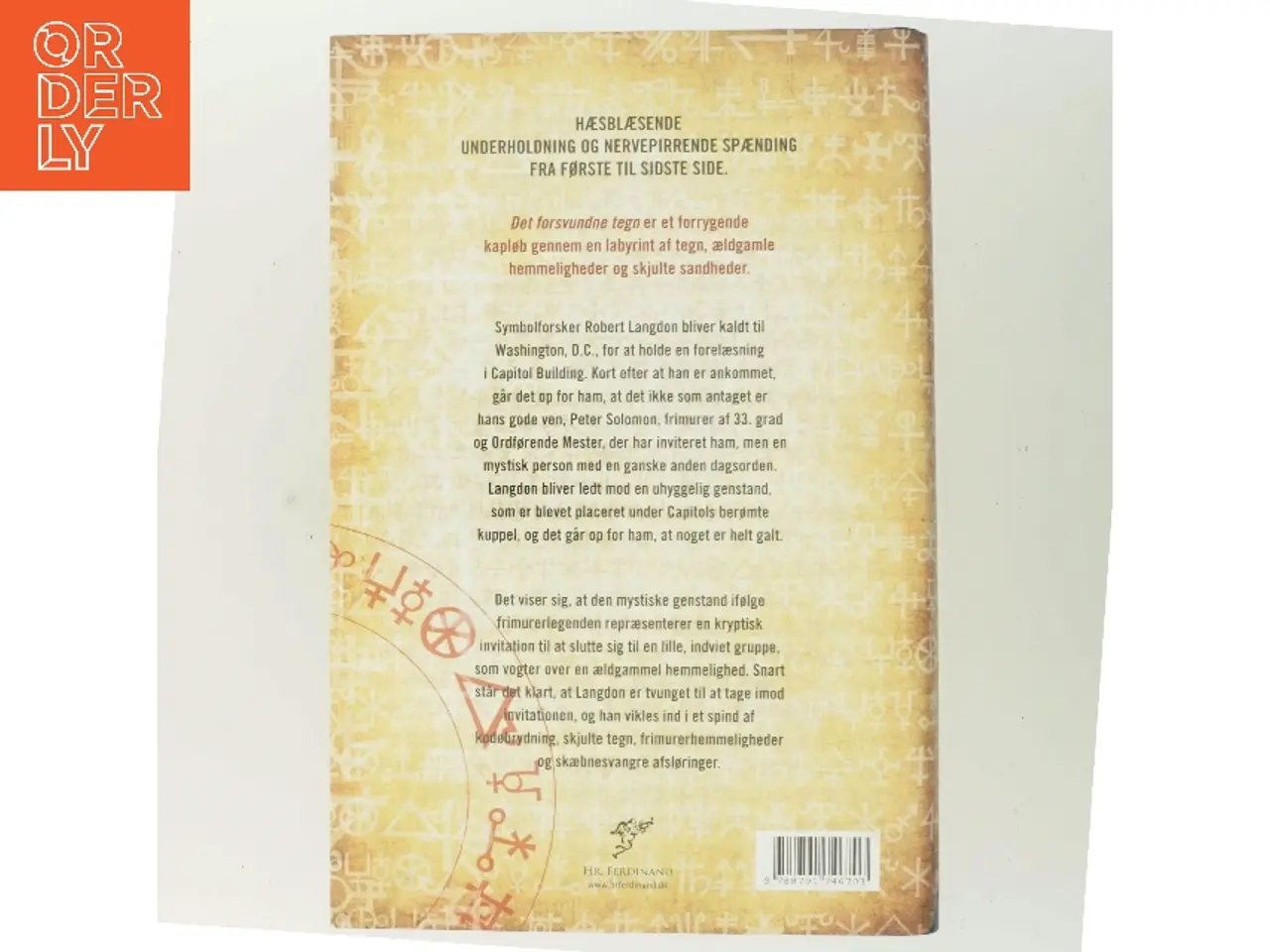 Billede 3 - Det forsvundne tegn af Dan Brown (Bog)