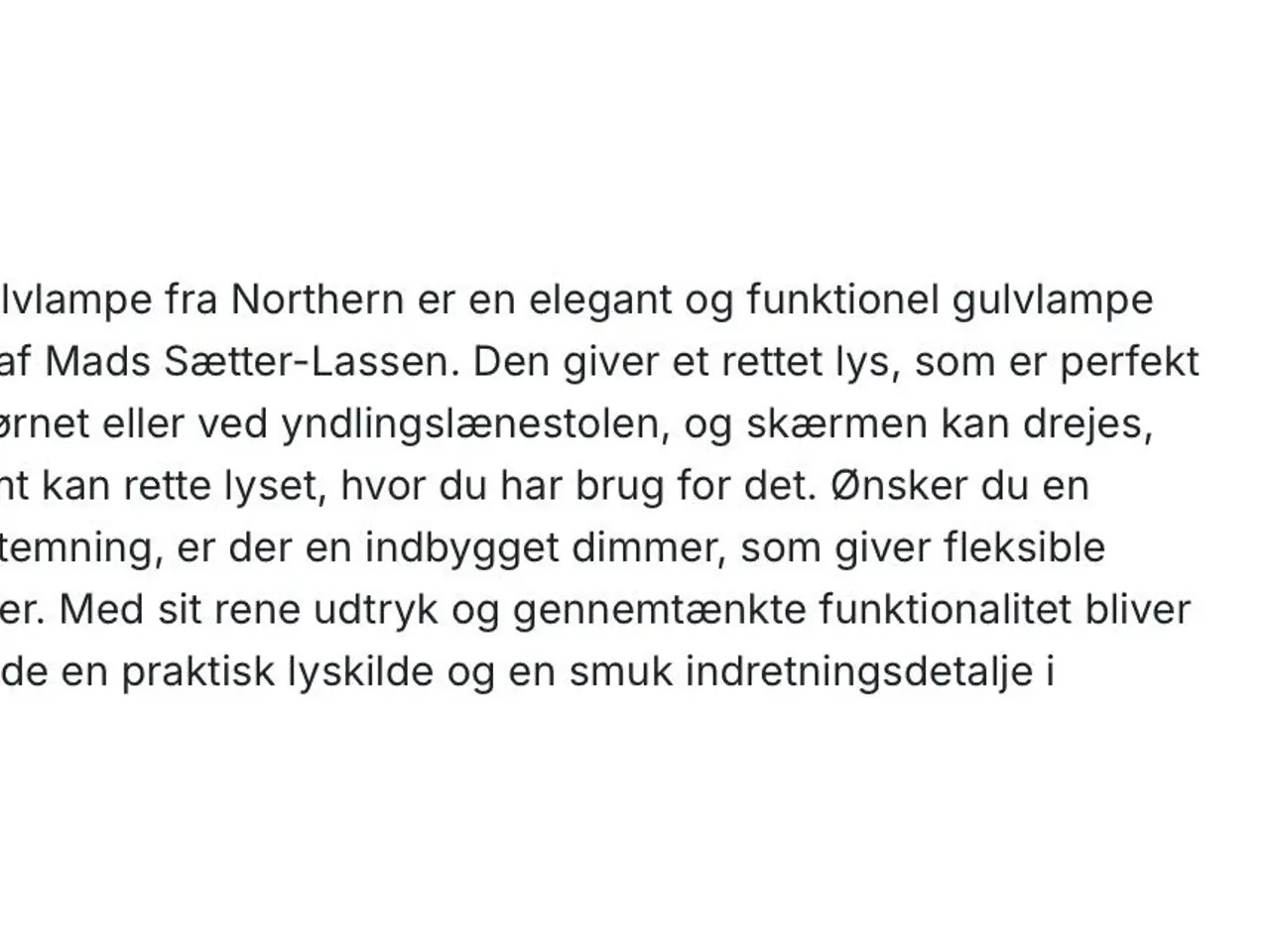 Billede 3 - Ny hvid standerlampe 