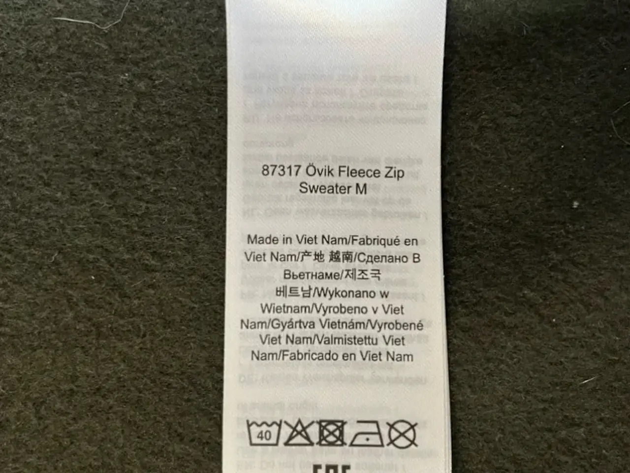 Billede 7 - Fjällräven Övik Fleece Zip Sweater M, str. XL