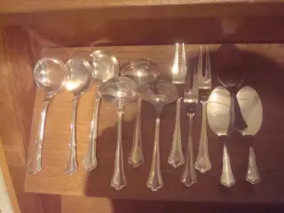 Anne Marie sølvplet serveringsdele , "tatøj"