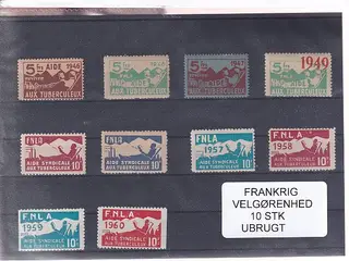 Frankrig - Velgørenhed - 10 Stk. - Ubrugt
