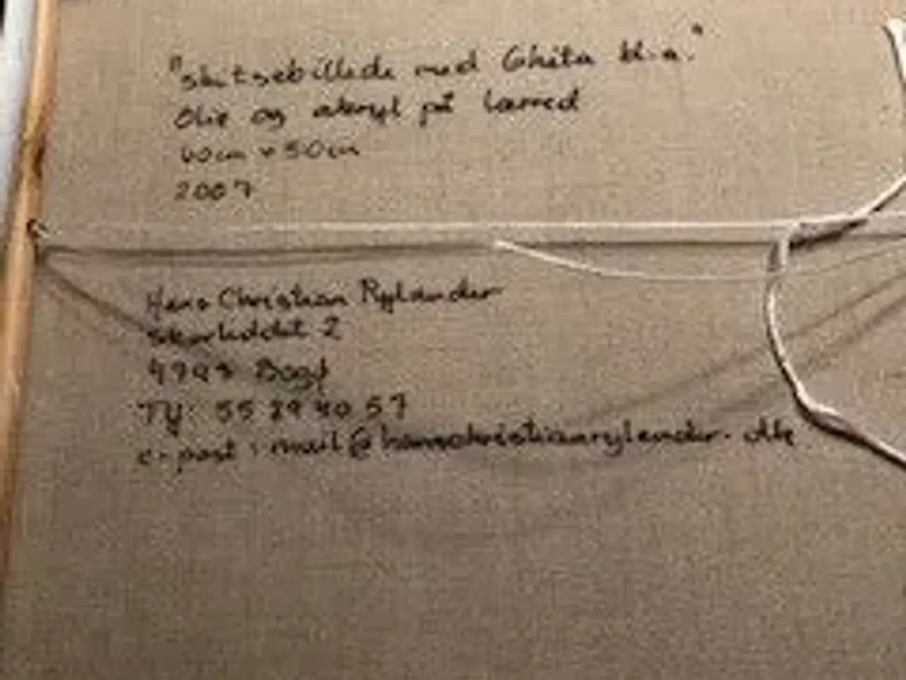 Billede 3 - Olie/akryl Maleri Hans Chr. Rylander