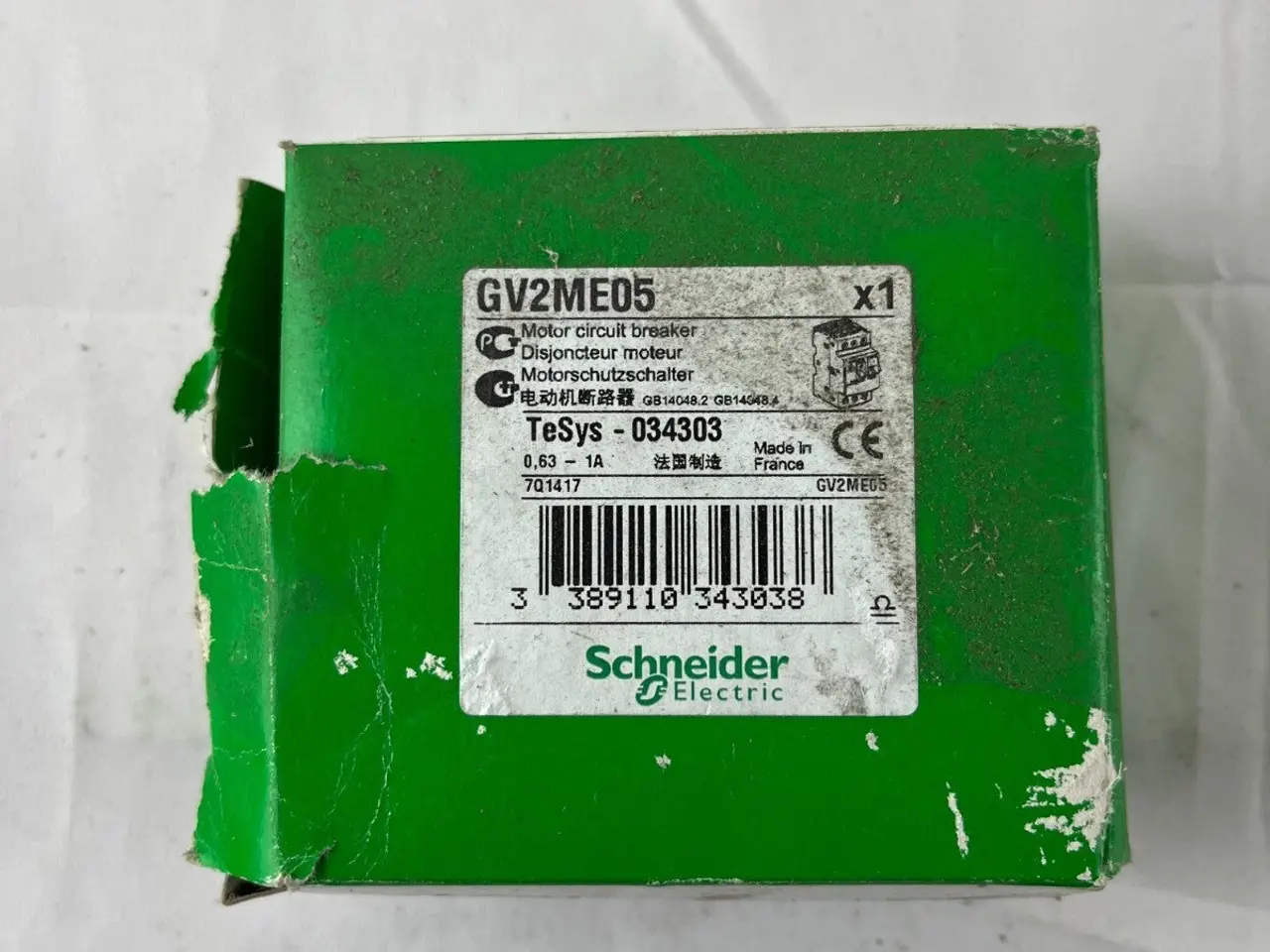 Billede 4 - Schneider Electric GV2ME05 TeSys Motor 0.63-1A 3P