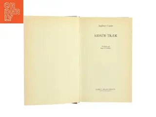 Sidste træk af Stephen L. Carter (Bog)