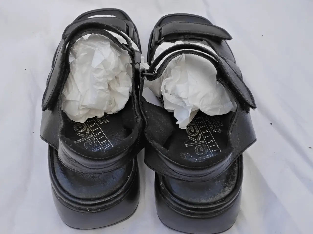 Billede 4 - Rieker sandaler dame sort læder str 38