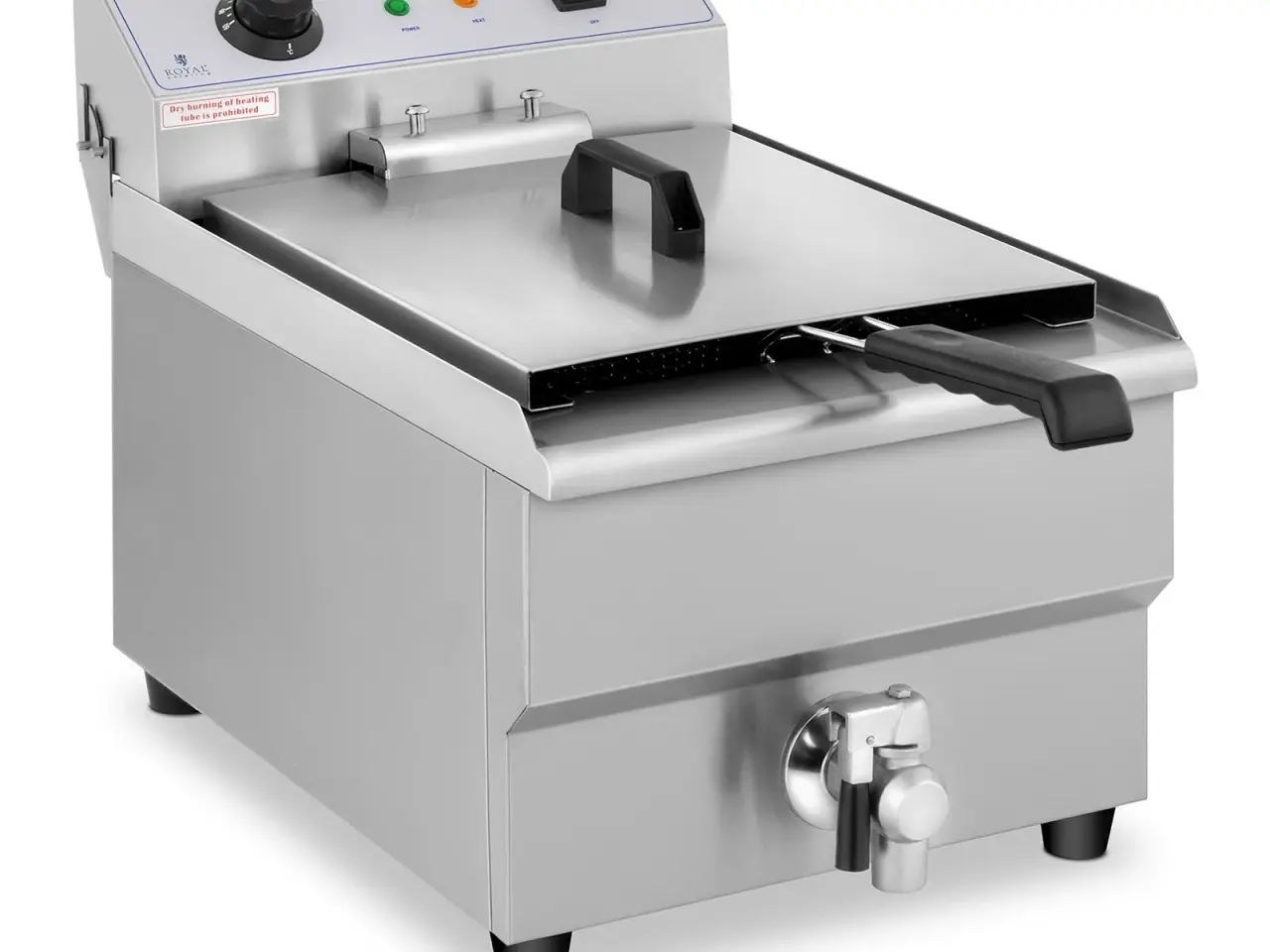 Billede 2 - Frituregryde 16 Liter – med Afløbshane – 3,5 kW