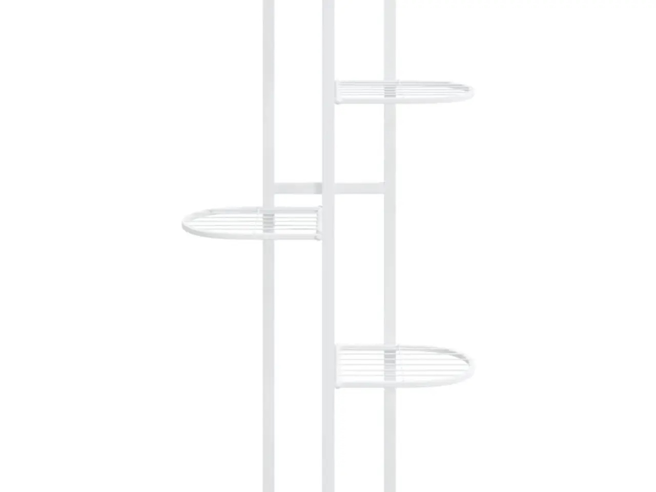 Billede 3 - Blomsterstativ i 5 niveauer - hvid, 43 x 22 x 98 cm