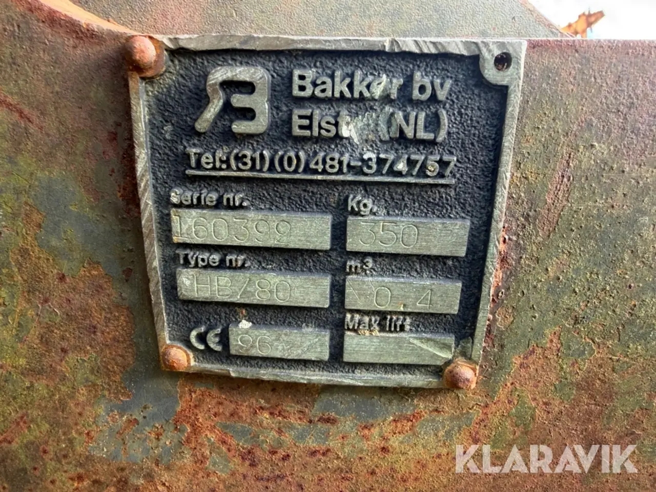 Billede 5 - Grab Bakker BV HB/80 - 1 styk
