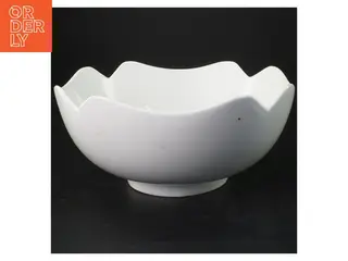 Hvid porcelænsskål (str. Ø 26x11 cm)