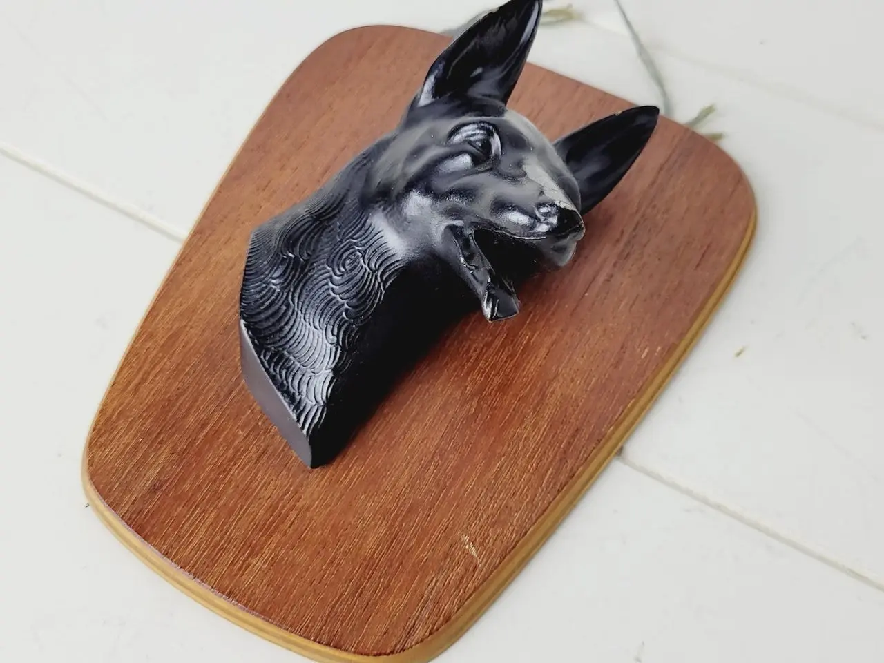 Billede 3 - ⭐️- Vintage Relief med Schæferhund Hoved – Retro