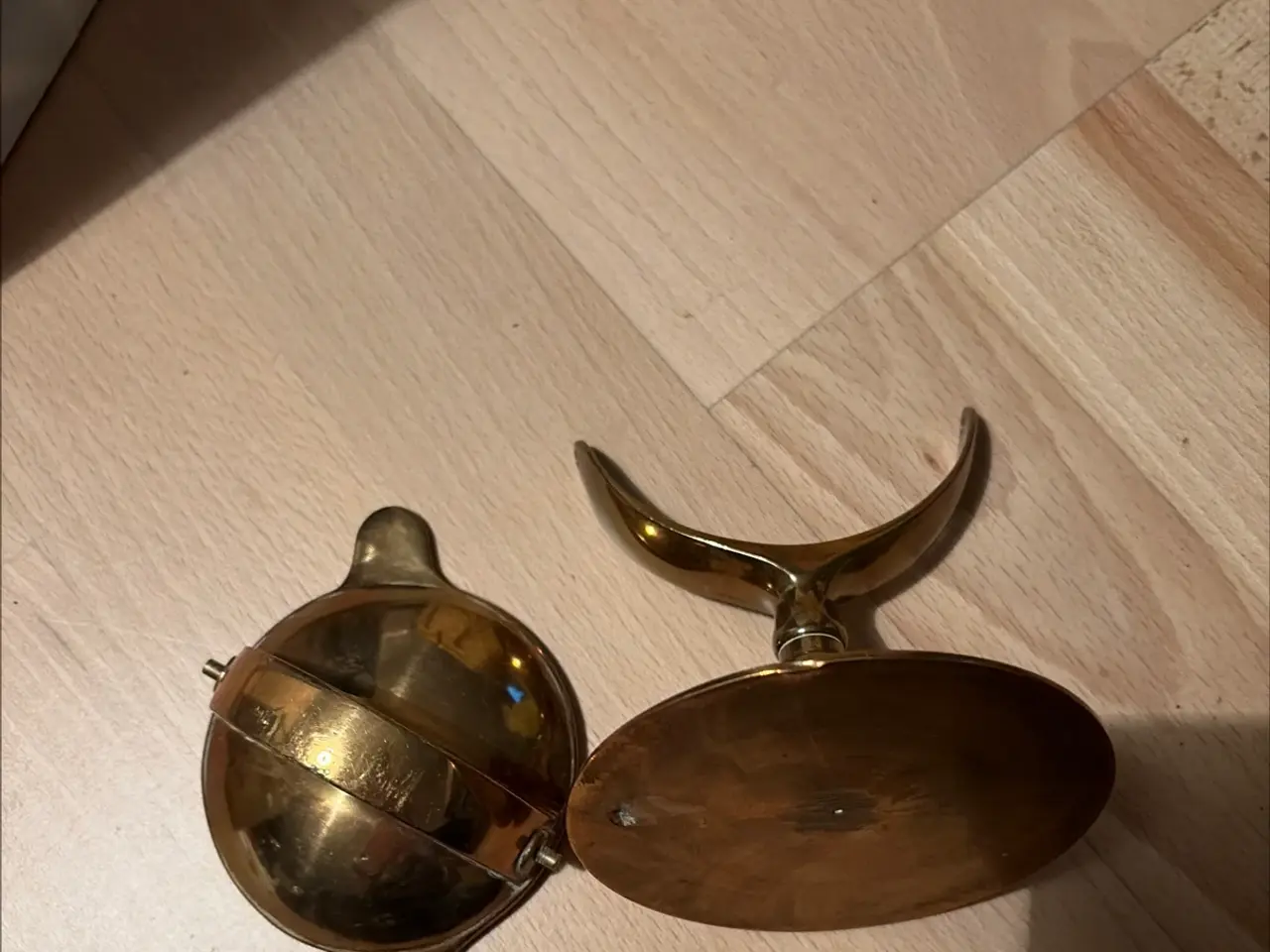 Billede 3 - vintage messing glødeskål I messing
