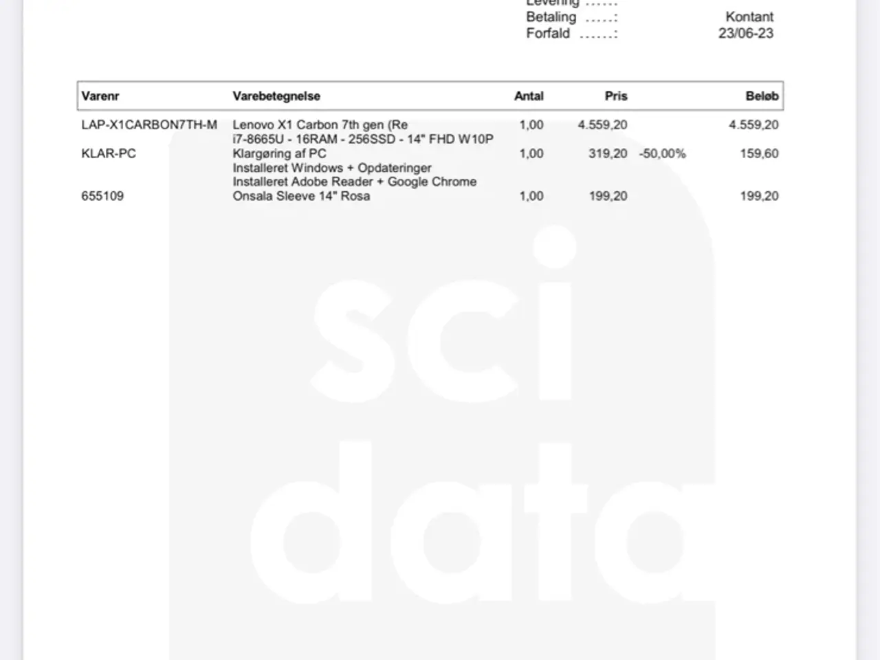 Billede 3 - Lenovo X1 Carbon 7th generation - super tynd model
