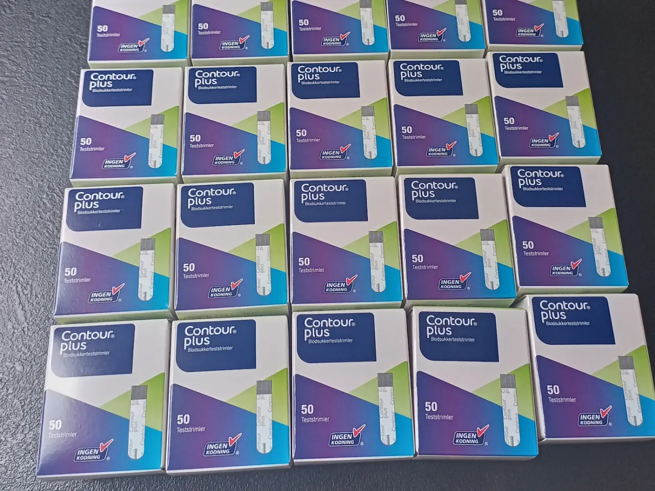 Billede 1 - 20 pk teststrimler til contour plus