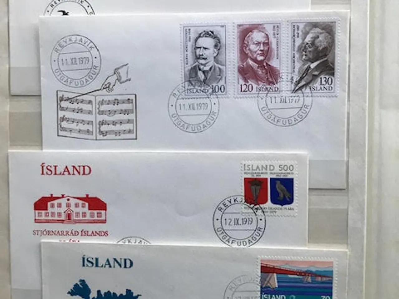 Billede 4 - ISLAND helsager, miniark og julemærker