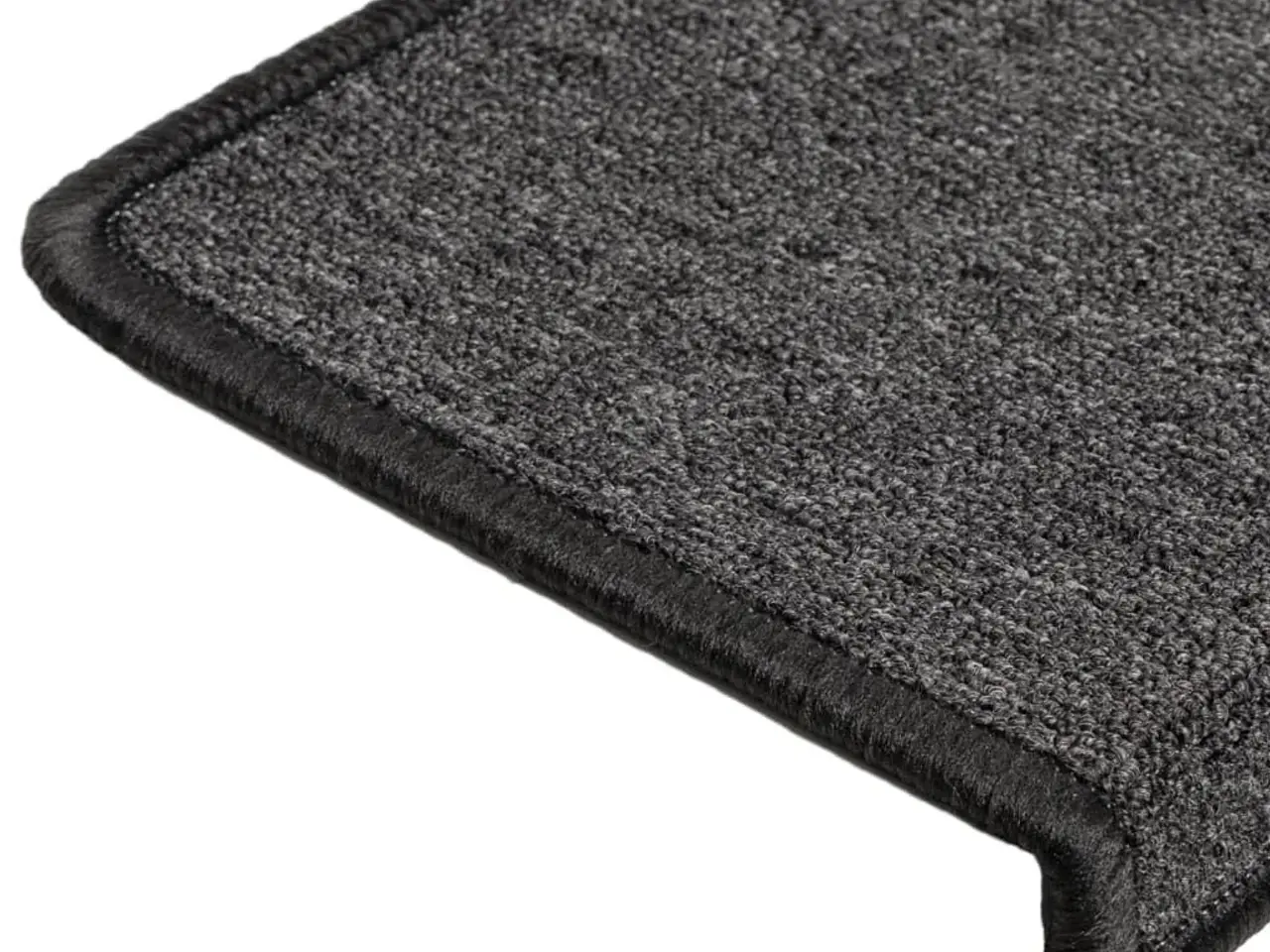 Billede 6 - Trappemåtter 15 stk. 65×21×4 cm - antracit, rektangulær kant
