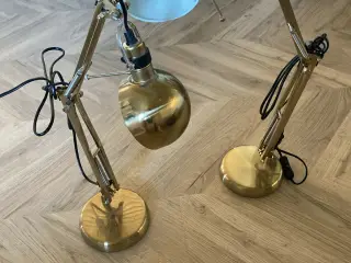 2 stk messing bordlamper