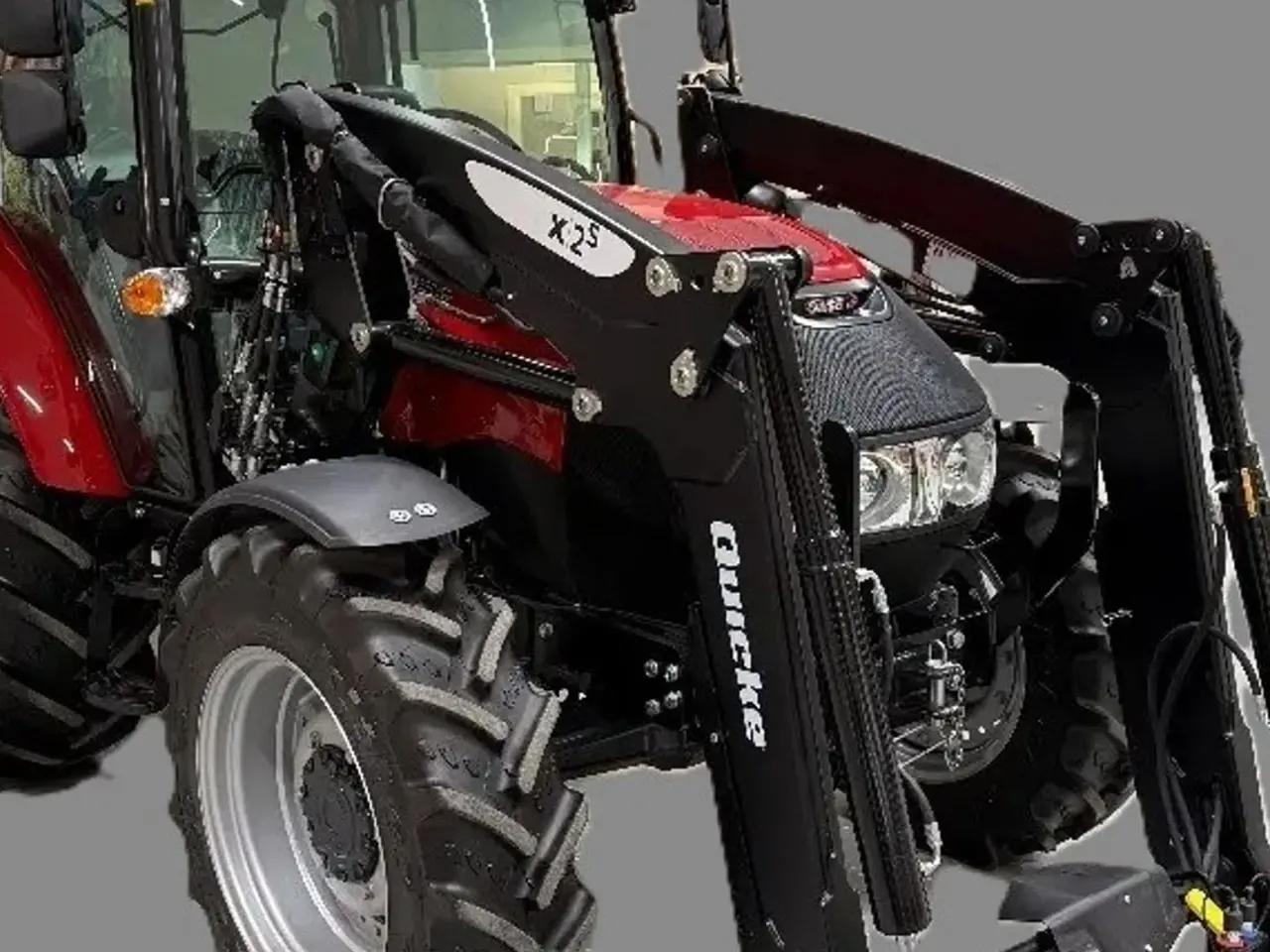 Billede 3 - Case IH Farmall 75 A Med Quicke frontlæsser med Euroskifte, 3die funktion og dæmper, samt og brede hjul.
