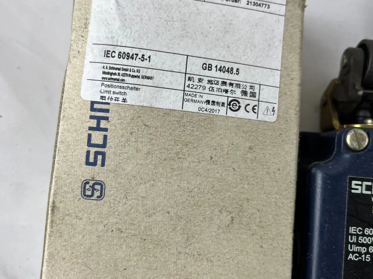 Billede 9 - Schmersal MK/MV/MS/MR 330-11Y-M20 endestopkontakt