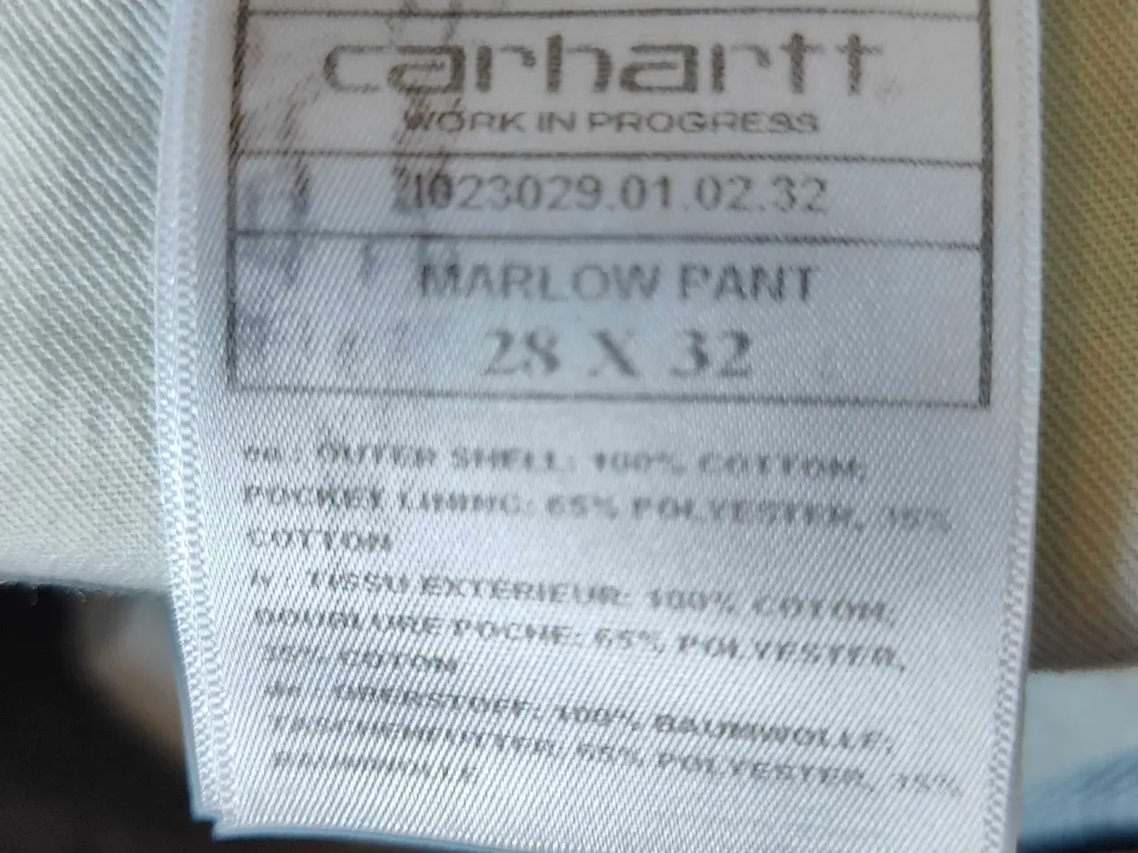 Billede 2 - Carhartt jeans str. 28/32, model Marlow Pant. 
