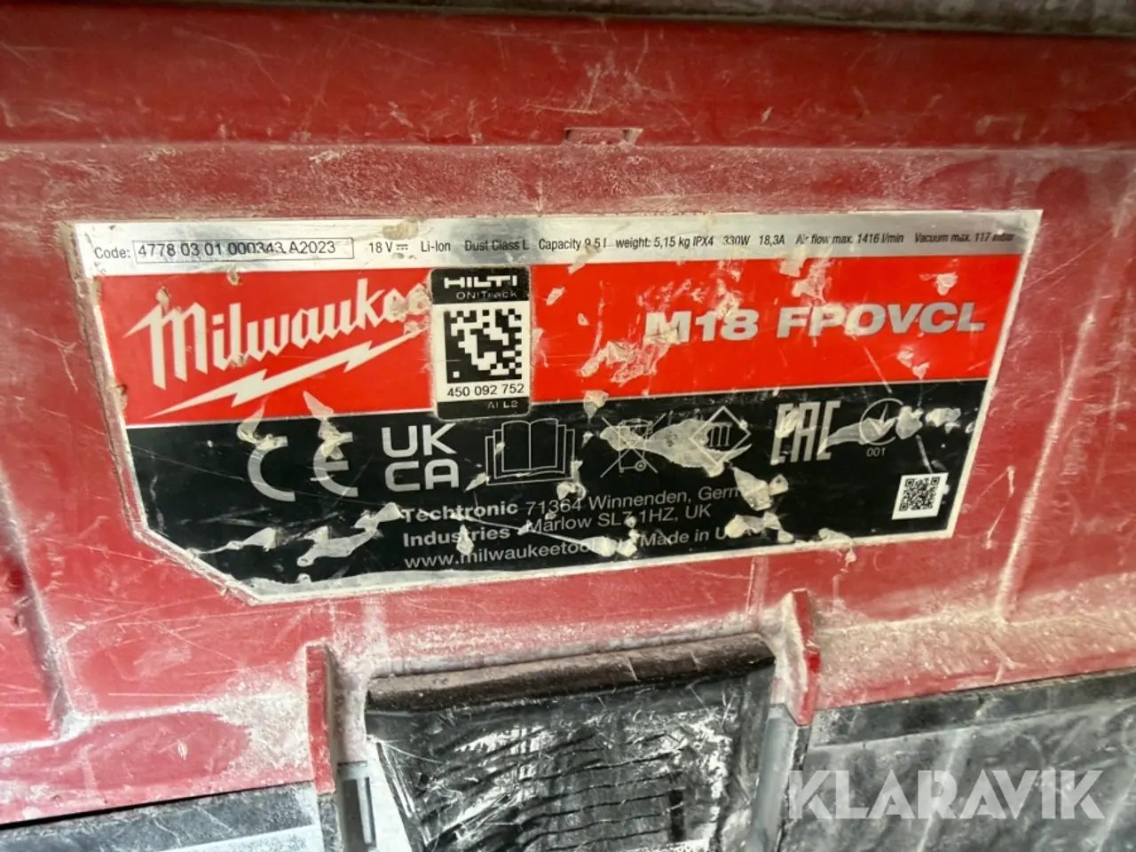 Billede 5 - Støvsuger Milwaukee M18 FPOVCL