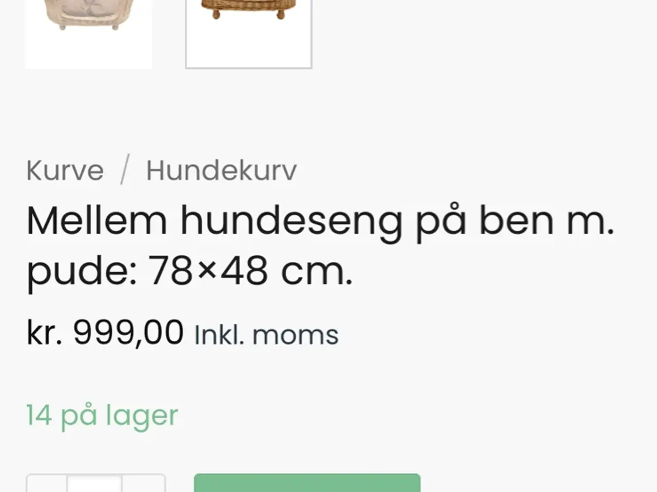 Billede 5 - Som ny flettet hundekurv