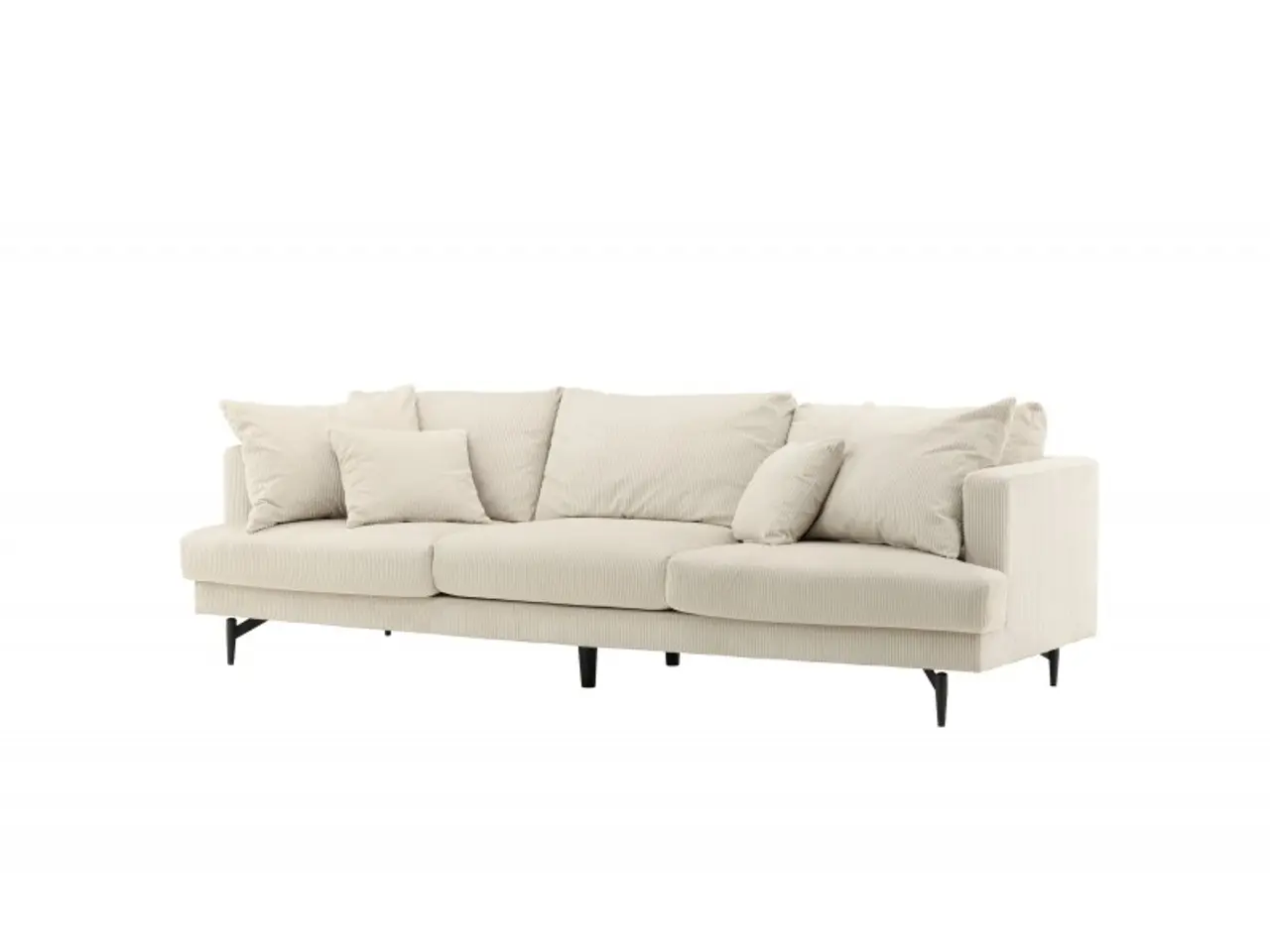 Billede 5 - Sofia 3 personers Sofa  - Beige Fløjl